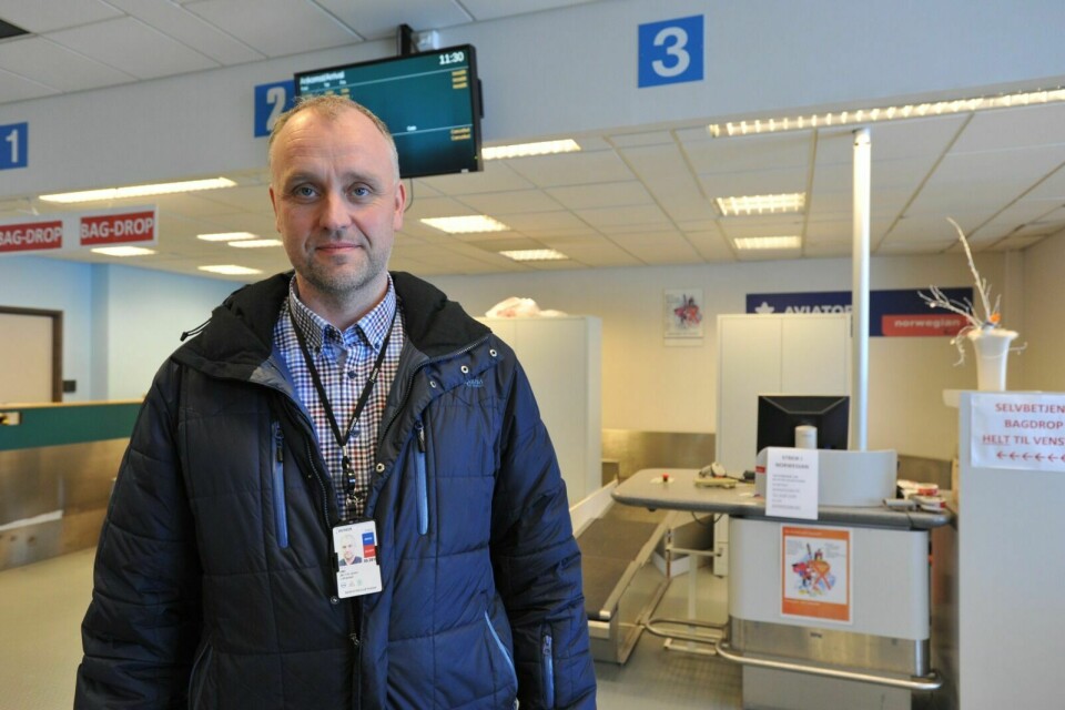 SLUTTER: Nåværende lufthavnsjef, Jørn Limo slutter i jobben 1.september. Da blir flyplassledelsen flytta til Evenes. Arkivfoto