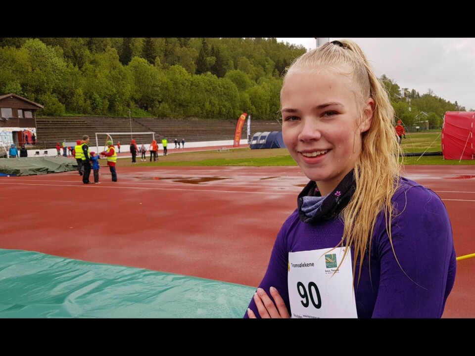NM NESTE: Marie Brekke fra Målselv IL deltar fredag i sitt aller første senior-NM i friidrett. Foto: Ivar Løvland
