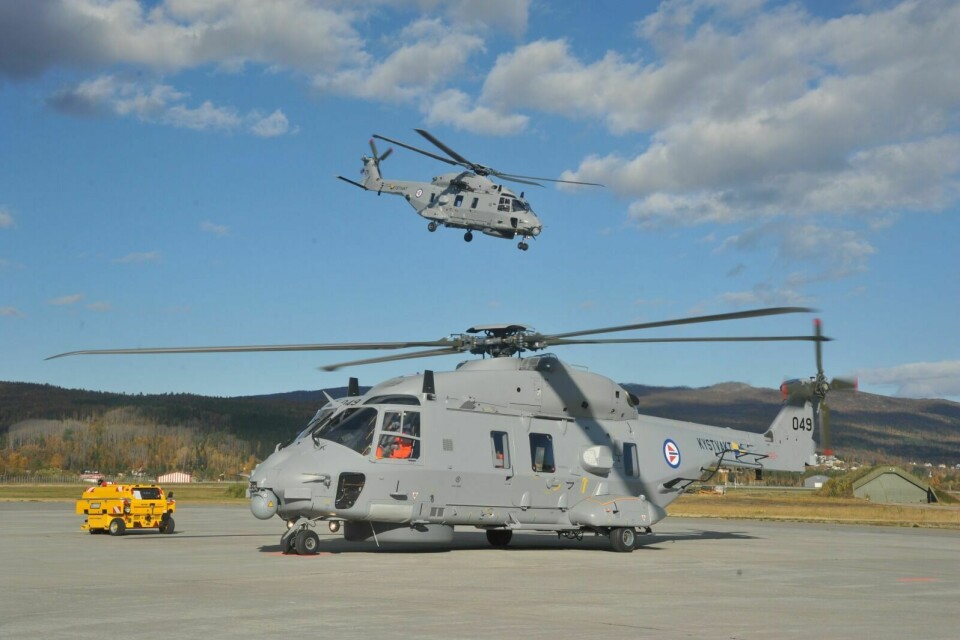 MYE OMTALT: NH90-helikoptre på Bardufoss flystasjon. Foto: Morten Kasbergsen