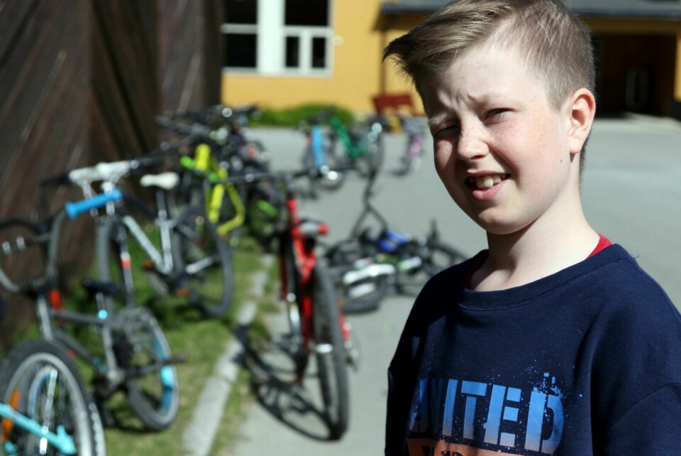 FLINK: Oliver Knedahl Berglund skal sykle landsfinale i 'Sikker på sykkel' i Oslo i helga. Foto: Ivar Løvland