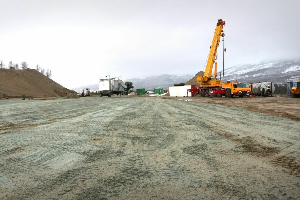 ETABLERT: Det er to år siden Nord Vei og Anlegg etablerte seg med et asfaltverk på Stormoen. Arkivfoto. Foto: Ivar Løvland