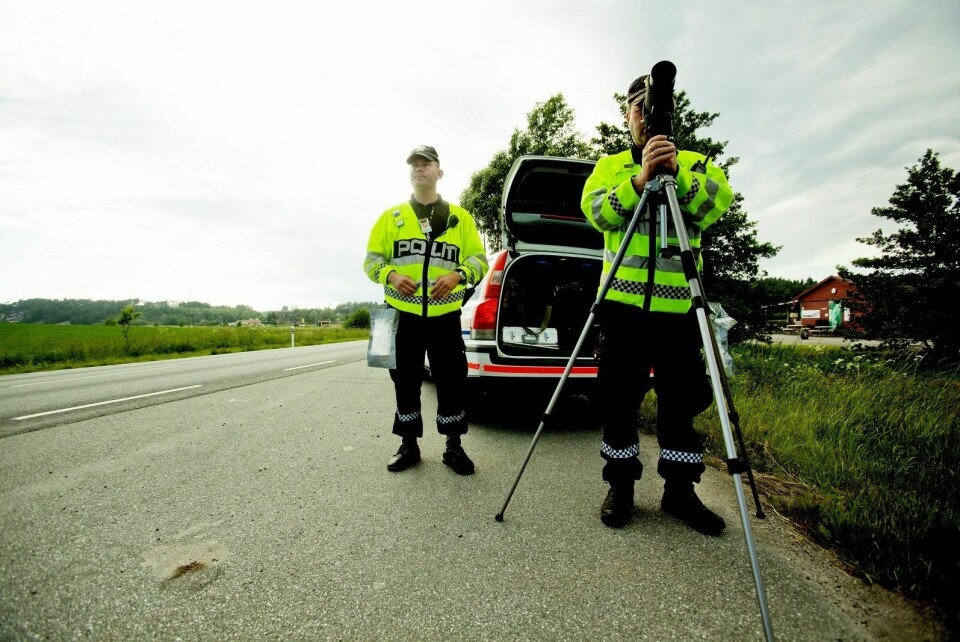 FORELEGG: Åtte bilførere fikk forenklede forelegg for fart på Buktamoen. Foto: Stian Lysberg Solum / NTB scanpix (Illustrasjon)