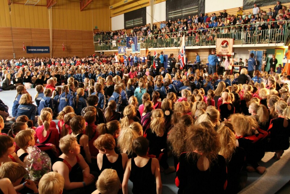 STORT: Årets Barnekretsturnstevne i Salangen vil samle over 700 unge gymnaster i helga. Foto: Ivar Løvland