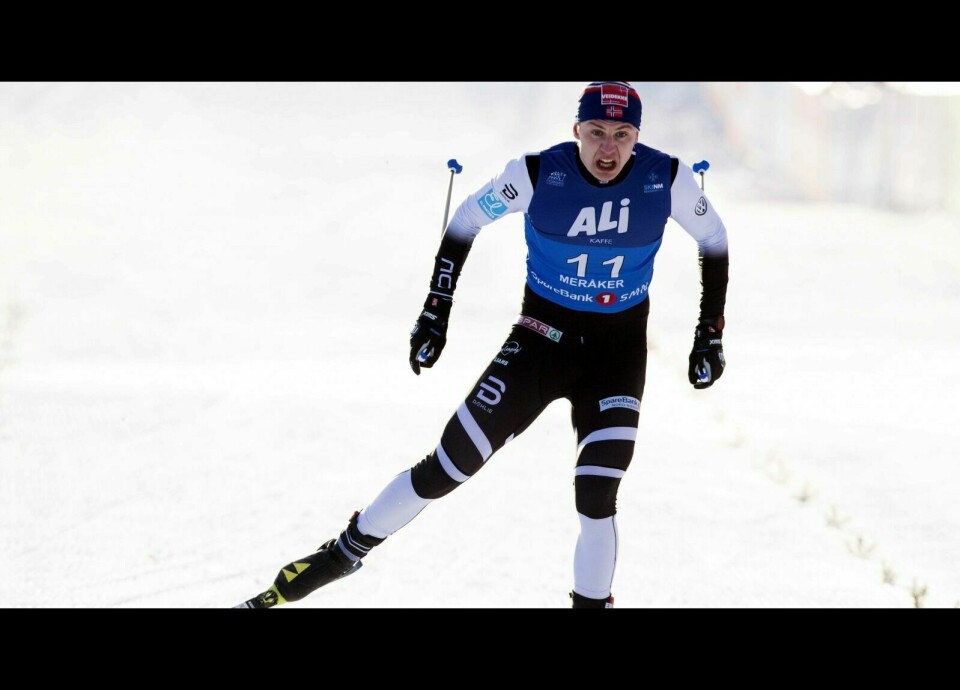 SEMIFINALE: Erik Valnes gikk seg til en ny semifinale i verdenscupen og endte på en 10. plass i Falun lørdag. Foto: Terje Pedersen / NTB scanpix