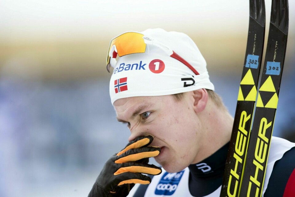 SNYTT FOR FINALE: Erik Valnes ble snytt for finale i Drammen tirsdag, takket være en svenske. Foto: NTB Scanpix