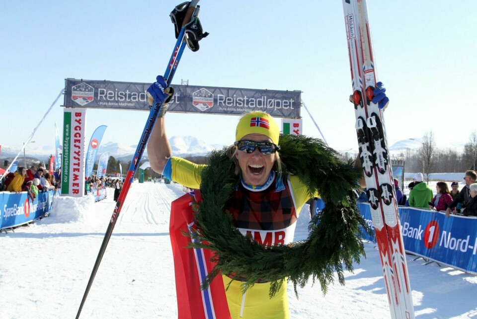 SVÆRT GLAD: Astrid Øyre Slind var svært glad for å vinne Reistadløpet lørdag. Foto: Ivar Løvland