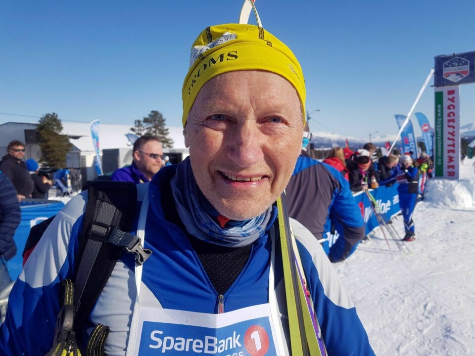 FOR 50. GANG: Senjaværing Thor Olsen gikk lørdag sitt 50. strake Reistadløp. I en alder på snart 80. Foto: Ivar Løvland