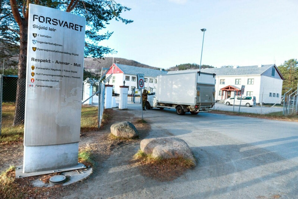 KRAFTSAMLER REKRUTTENE: I Skjold leir i Øverbygd. Foto: Foto: Øivind Baardsen, Hæren