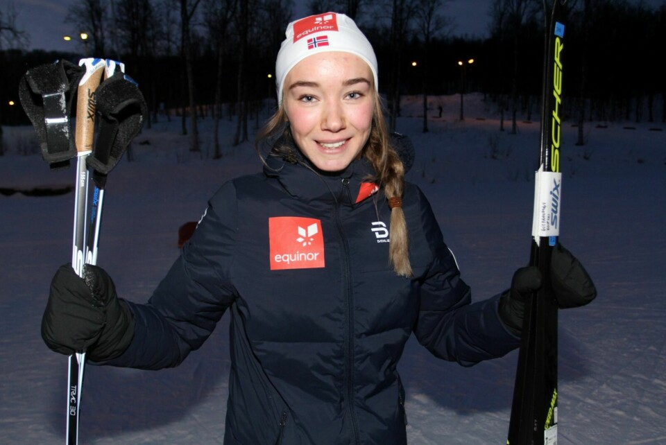 JUNIOR-NM: Ingrid Andrea Gulbrandsen fra BOIF er blant deltakerne fra Troms i helgas junior-NM i langrenn. Foto: Ivar Løvland