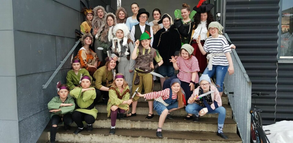PÅ NYE EVENTYR: Kulturskolen i Målselv sine musikalelever er klar til å ta publikum inn i Peter Pans eventyrlige verden. Foto: Kulturskolen i Målselv