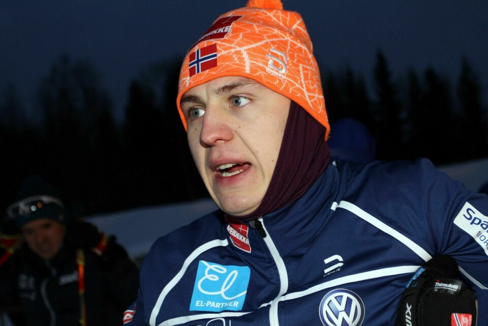 STERK: Erik Valnes viste storform og klarte en ny finale i verdenscupen, men erkjenner en liten feilvurdering. Foto: Ivar Løvland