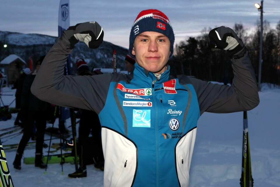 NEST BEST: Erik Valnes viste krefter og var nest best i sprintprologen i Estland lørdag. Foto: Ivar Løvland