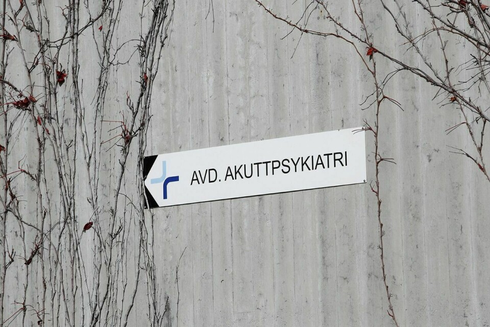 Akershus universitetssykehus HF, avdeling akuttpsykiatri i Lørenskog. Foto: Lise Åserud / NTB scanpix