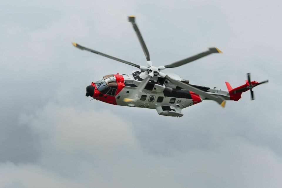 AW101: Helikoptertypen som skal erstatte Sea King-helikoptrene. Foto: Carina Johansen / NTB Scanpix