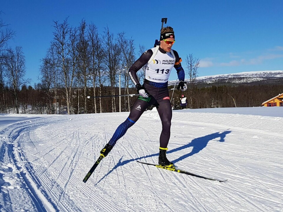 IKKE BRA: Fredrik Mack Rørvik er langt unna toppformen. Det viste konkurransene på Sjusjøen i helga. Foto: Ivar Løvland