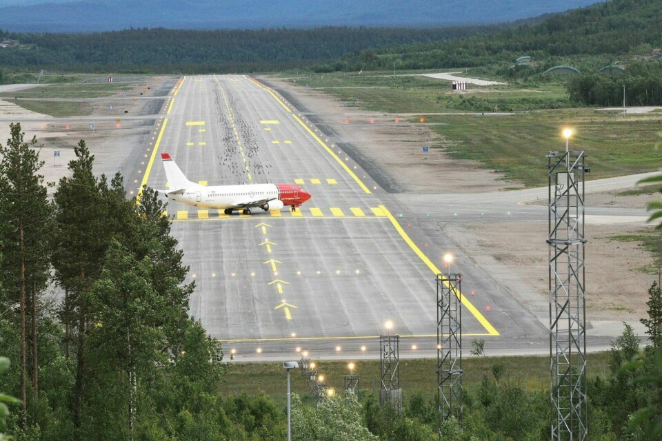 BARDUFOSS: Nå er flyene fra Norwegian igjen klare for å ta av fra Bardufoss lufthavn. Foto: Terje Tverås