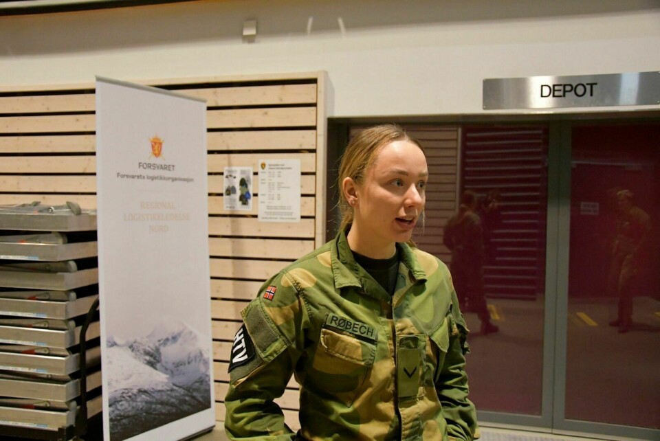 IKKE ENIG: Hovedtillitsvalgt i Hæren, Linnea Huseby Røbech, er på ingen måte enig i de nye føringene som Forsvars logistikkorganisasjon (FLO) har lagt ned. Hun anser dem som uakseptable. Foto: Torbjørn Kosmo
