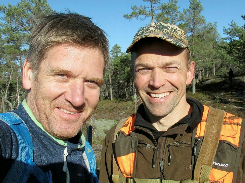 Trond Gunnar Skillingstad og Jo Inge Breisjøberget. Foto: Privat