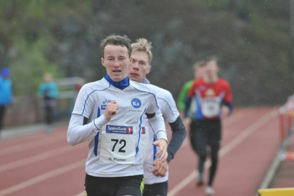 FORTERE: Jakob Granheim fra Målselv IL håper å løpe fort under helgas UM i friidrett. Foto: Malin Cerense Straumsnes
