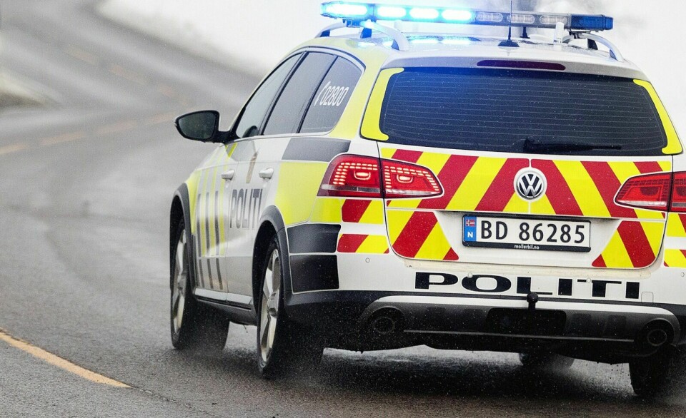BOT: Politiet stanset en bilfører på Olsborg seint fredag kveld. Foto: Gorm Kallestad NTB