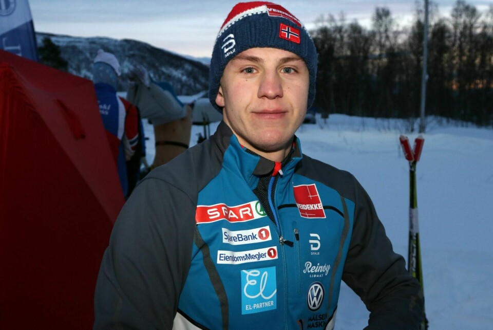 VINNER: Erik Valnes var beste herreløper i Skarrennet påskeaften. Foto: Ivar Løvland