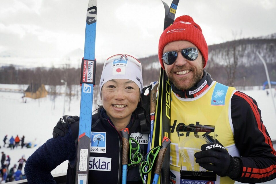 VINNRERNE: Masako Ishida og Tord Asle Gjerdalen vant Reistadløpet lørdag. Foto: Magnus Östh/Visma