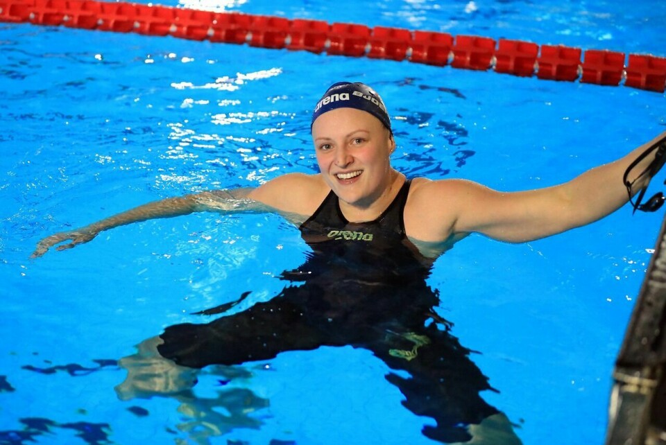 VINNER: Susann Bjørnsen vant hele seks gull under NM i svømming i Nadderudhallen. Foto: Nordsjøstevnet
