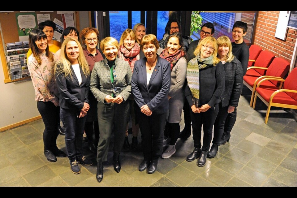 ENHETSLEDERE: Blant enhetslederne i Balsfjord er det 75 prosent kvinner. Det tror rådmannen og ordføreren i kommunen gir positive ringvirkninger.