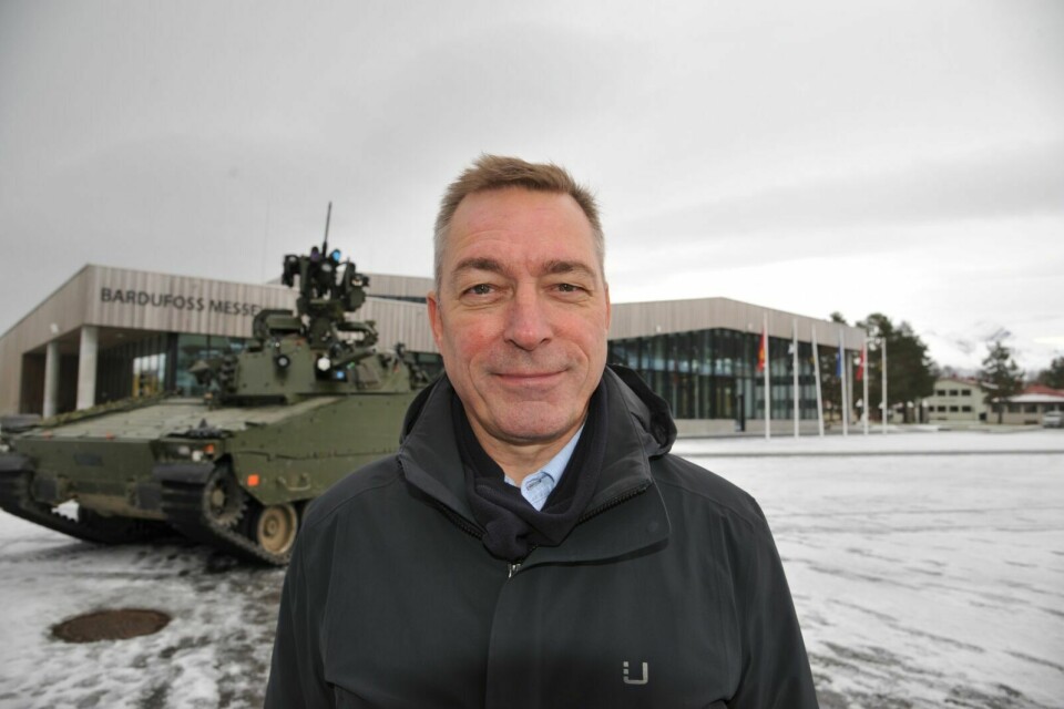 STATSRÅD: Forsvarsminister Frank Bakke-Jensen under et besøk i Bardufoss leir i oktober 2018. Foto: Morten Kasbergsen (arkiv)