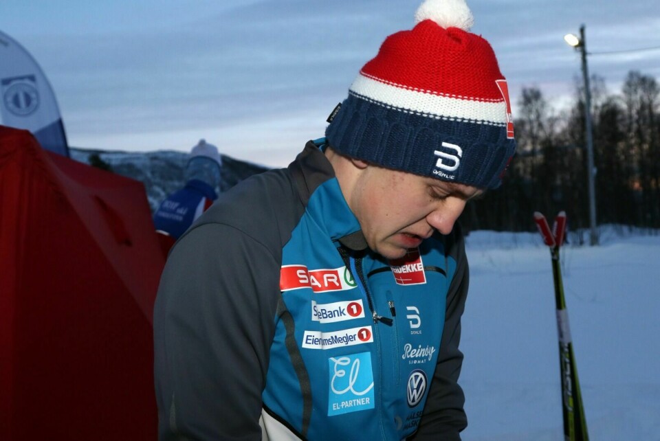 NEDTUR: Erik Valnes fra BOIF klarte ikke å ta seg videre fra sprintprologen i Drammen onsdag. Foto: Ivar Løvland