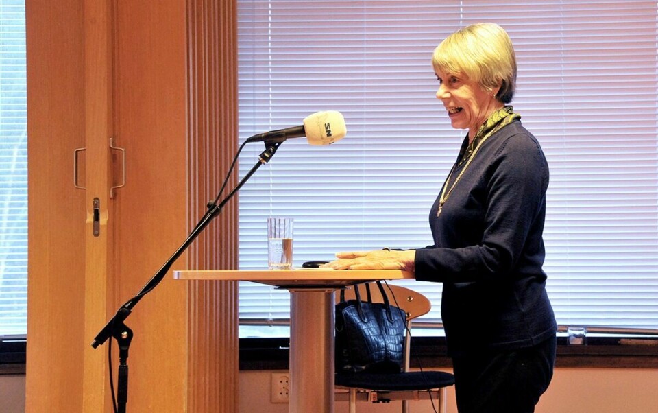 AASE-HEDERx3: Nestleder i Målselv historielag og prosjektleder for å få operastjerna Aase Nordmo Løvberg på sokkel i hjembygda, Elsa Nymo, hadde flere nyheter å fortelle kommunestyret om.
