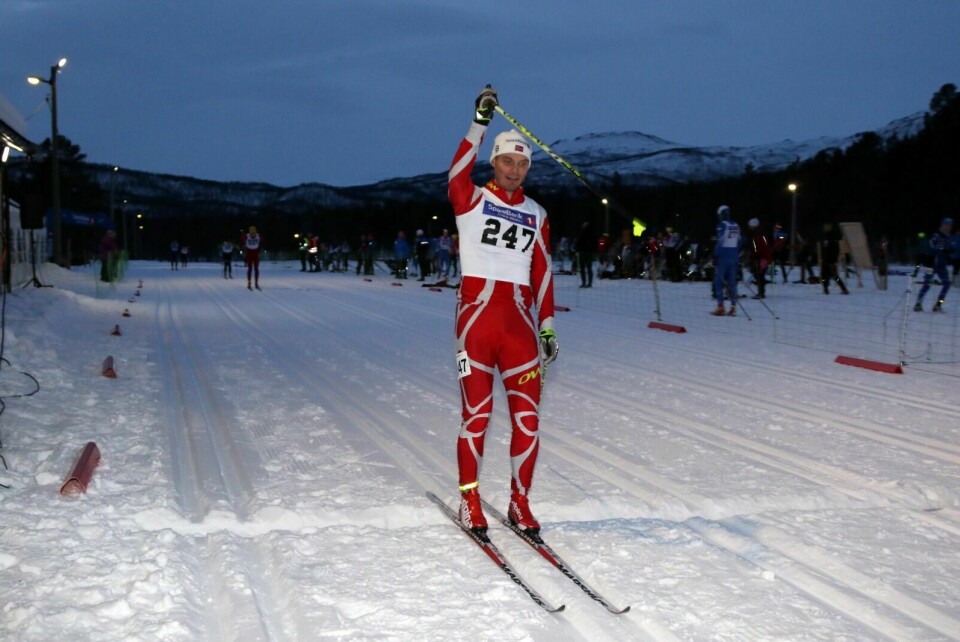 HELT SJEF: Toralf Heimdal er ikke bare ordfører i Bardu. Han var også suveren i skisporet i hjembyga under KM-sprinten lørdag. Foto: Ivar Løvland