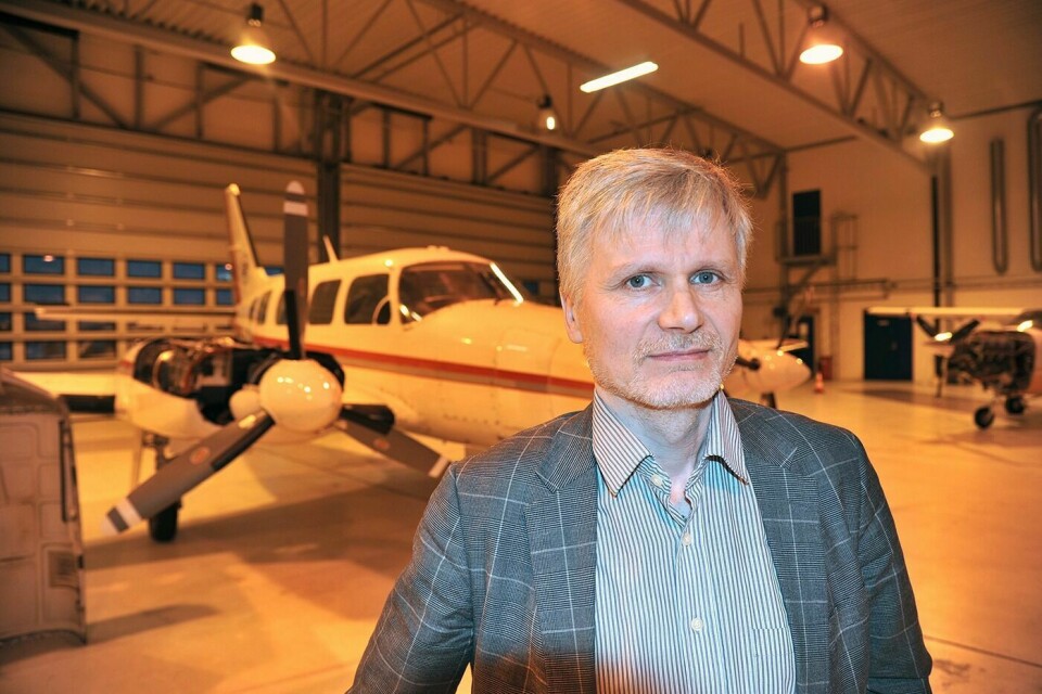 UENIG: Vedlikeholdskontrakten for UiTs skolefly ble tildelt LT-Tech i Tromsø. Administrerende direktør Dan Kjetil Nordheim i Patria Helicopters AS mener det var gjort en uriktig vurdering av Patrias anbud. Foto: Morten Kasbergsen