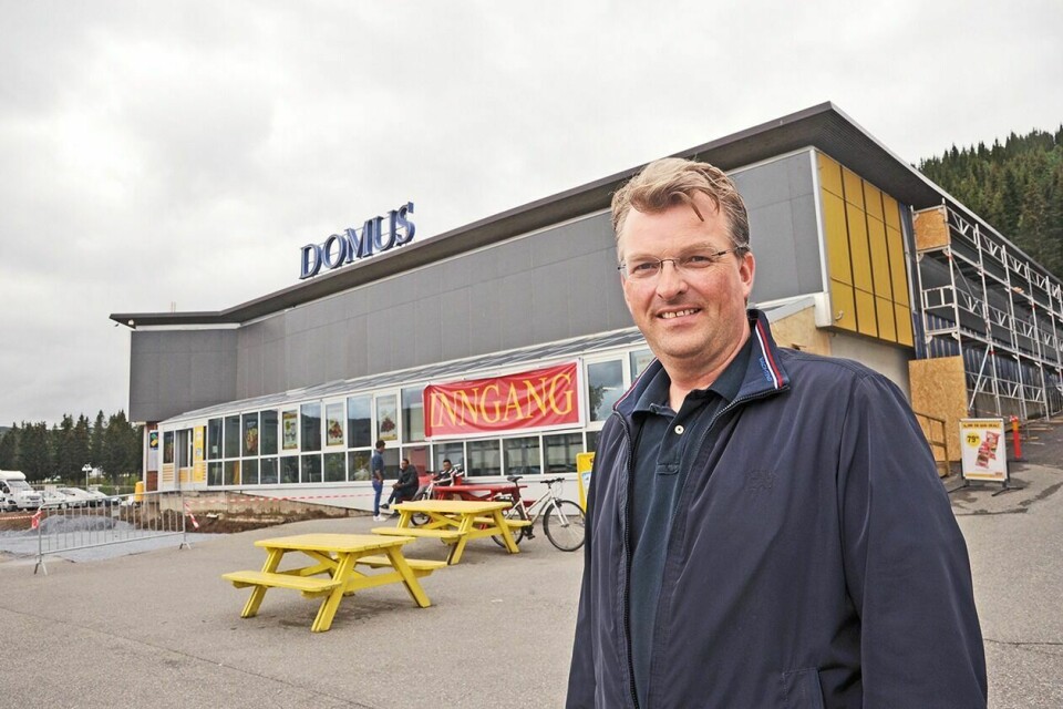 ORDKNAPP: Selv om Thorbjørn Nymo er ordknapp om hva som er status for planene i Domus-bygget, er kjøpesenterplanene i 2. etasje noe han og samarbeidspartnere jobber med. (Arkivfoto)