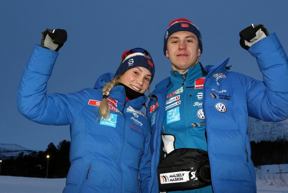 FOR NORGE: Lovise Heimdal og Erik Valnes skal representere Norge i U23-VM i Sveits. Foto: Ivar Løvland