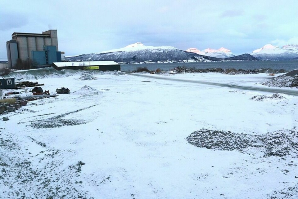 OMRÅDE: Det er på dette området ved Bergneset at Balsfjord kommune håper å dra inn storfisk med tanke på industrietablering. Foto: Ivar Løvland