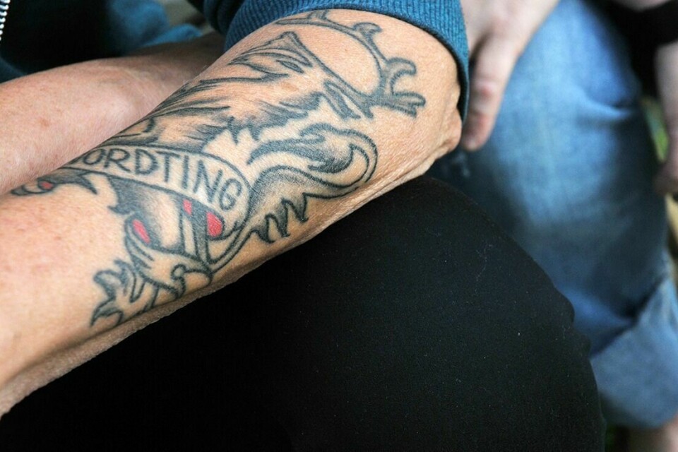 TATOVERINGEN: Denne tatoveringen tok Sagland etter at hun så forestillingen på Finnsnes.
