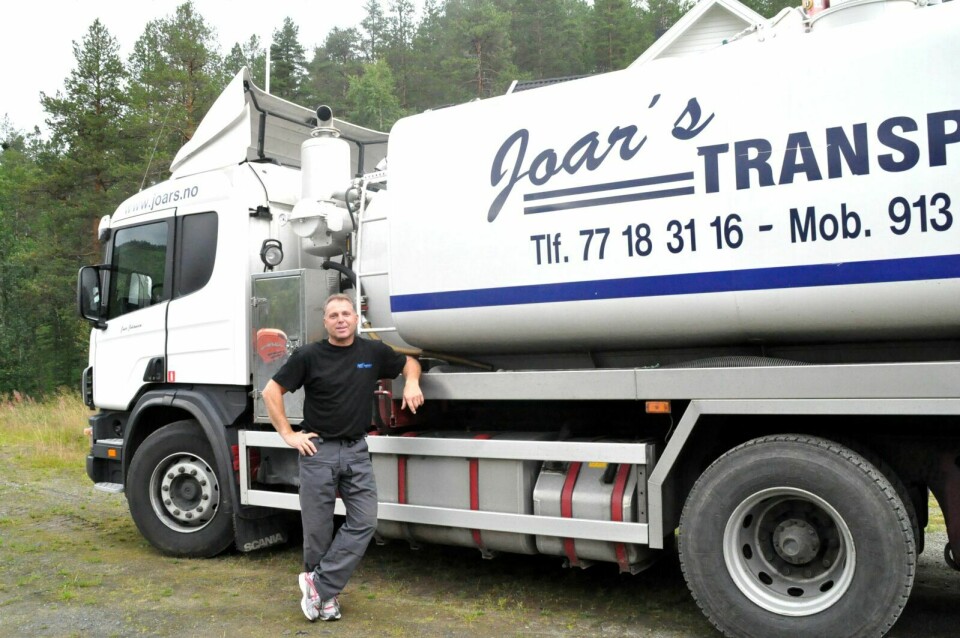 SOLID ÅR: Joar Johansen og hans transportselskap hadde et godt år økonomisk sett i 2016. Arkivfoto