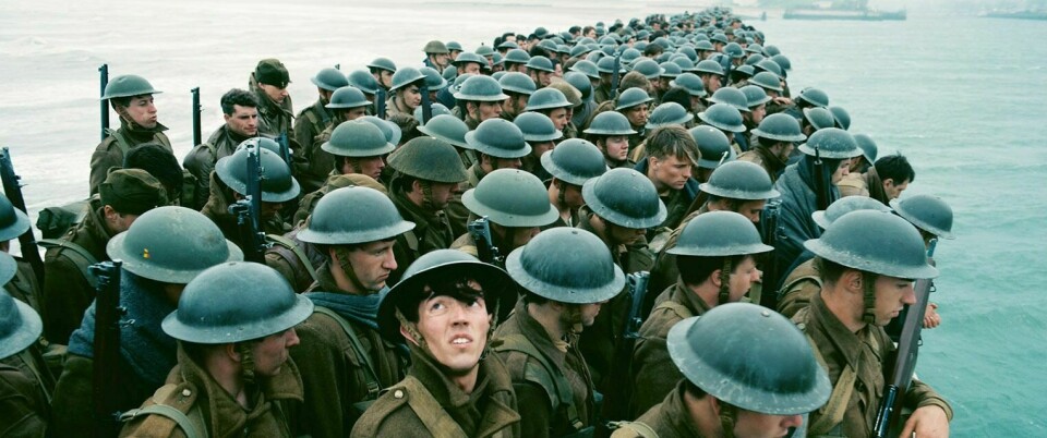 HISTORISK KRIGSDRAMA: «Dunkirk» handler om den avgjørende evakueringen av allierte soldater under begynnelsen av andre verdenskrig. Foto: Warner Bros. Pictures