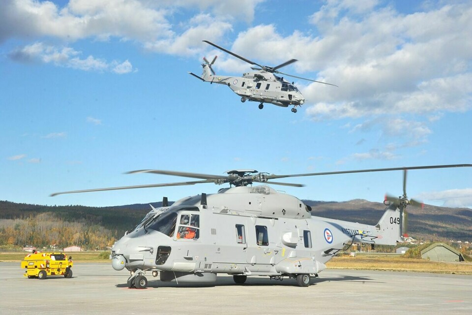 ENDELIG KLAR: Endelig er de første NH90-helikoptrene testet og klar for Kystvakta. Foto: MORTEN KASBERGSEN