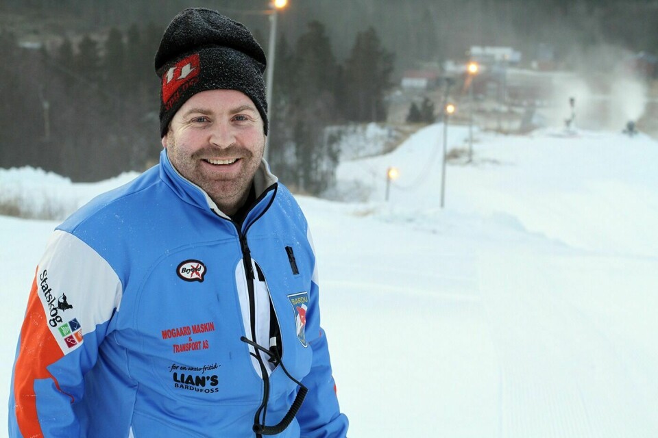 GLAD: Leder Erik Gravem i Bardu alpinklubb er fornøyd med å kunne åpne Steilia alpinanlegg allerede i dag.