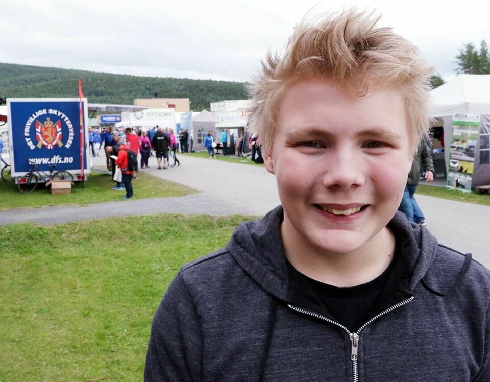 OVERRASKET: Mathias Silkoset fra Lakselvdal overrasket med 250 poeng på banen. Foto: Ivar Løvland