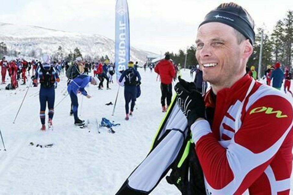TATT OPP: Toralf Heimdal er av landets sprekeste ordførere. Han håper Reistadløpet kan komme med i langløpsverdenscupen. Her før start i fjorårets Reistadløp.