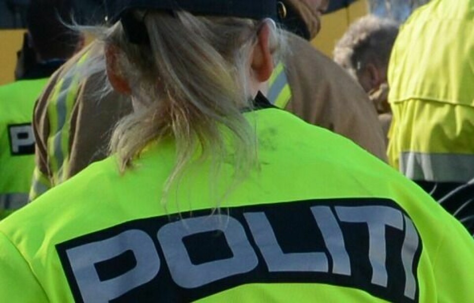 Politiet hadde promillekontroll på Storsteinnes i dag. Foto: Knut Solnes