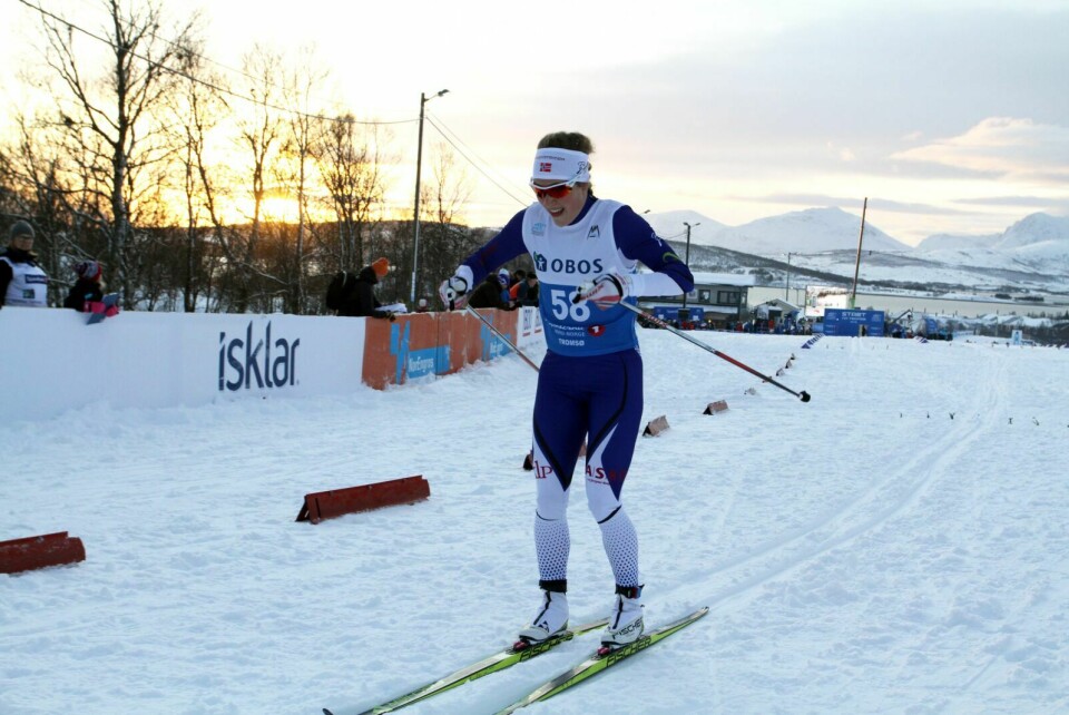 IKKE BRA: Merete Myrseth var ikke fornøyd med sitt renn på den 10 km klassiske distansen. Foto: Ivar Løvland