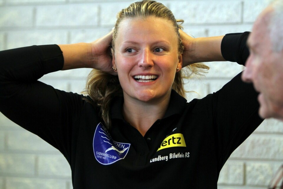 SØLVJENTE: Susann Bjørnsen satte ny personlig bestenotering da hun vant NM-sølv søndag. Foto: Ivar Løvland
