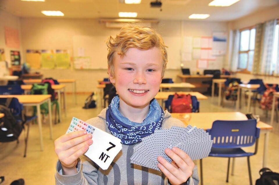 REPRESENTERTE NORGE: Bardufoss-gutten Christian Fredrik Johnsen er bare 11 år. I påska representerte han Norge i Nordisk mesterskap i bridge. Et kortspill han lærte seg for ett år siden. (Arkivfoto: Morten Kasbergsen)