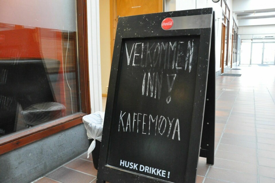 SLUTT: Kaffemøya som holder til i Bardu Senter på Setermoen, legger inn årene om to uker. 31. oktober er det slutt, knapt ni måneder etter at kaffebaren ble åpnet.