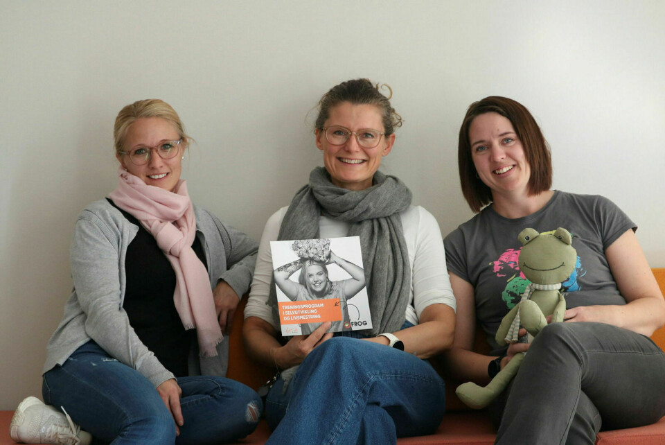 FROG KURS: Trude Olsen, Line Kroken og Janne Hanstad Pettersen er klare og gleder seg til å tilby et kurs som viser veldig gode resultater hos andre kursholdere. Foto: Øyvind Ludvigsen