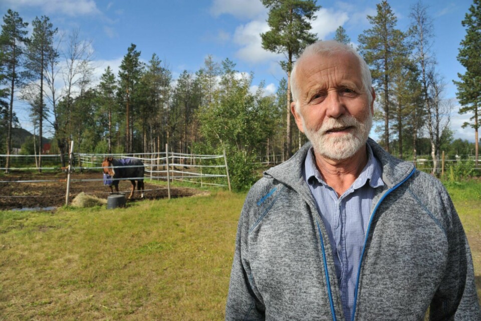 NYTT LAGER: Daglig leder Kjell Nyberg ser fram til at Nordnorsk hestesenter får satt opp en plasthall på 120 kvm. Den skal brukes som lager.